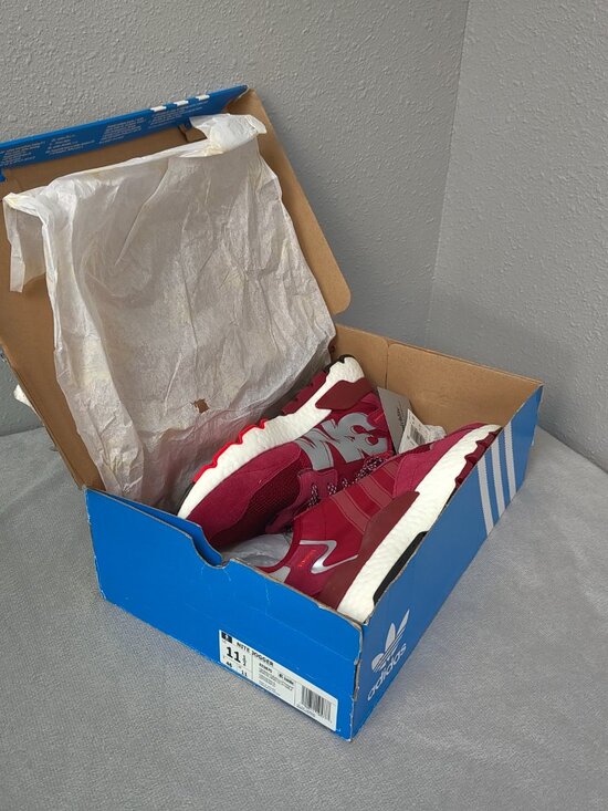 Size 11.5 - Adidas 3M Nite Jogger Maroon Men\'s Red Shoes EE5870 Reflective Night main image 4